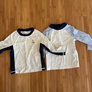 Janie and Jack 12-18m rash guards